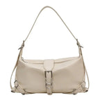 Bolsa Feminina Baguete em Couro Vintage