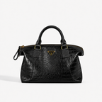 Bolsa Charlotte Grande de Couro Croco