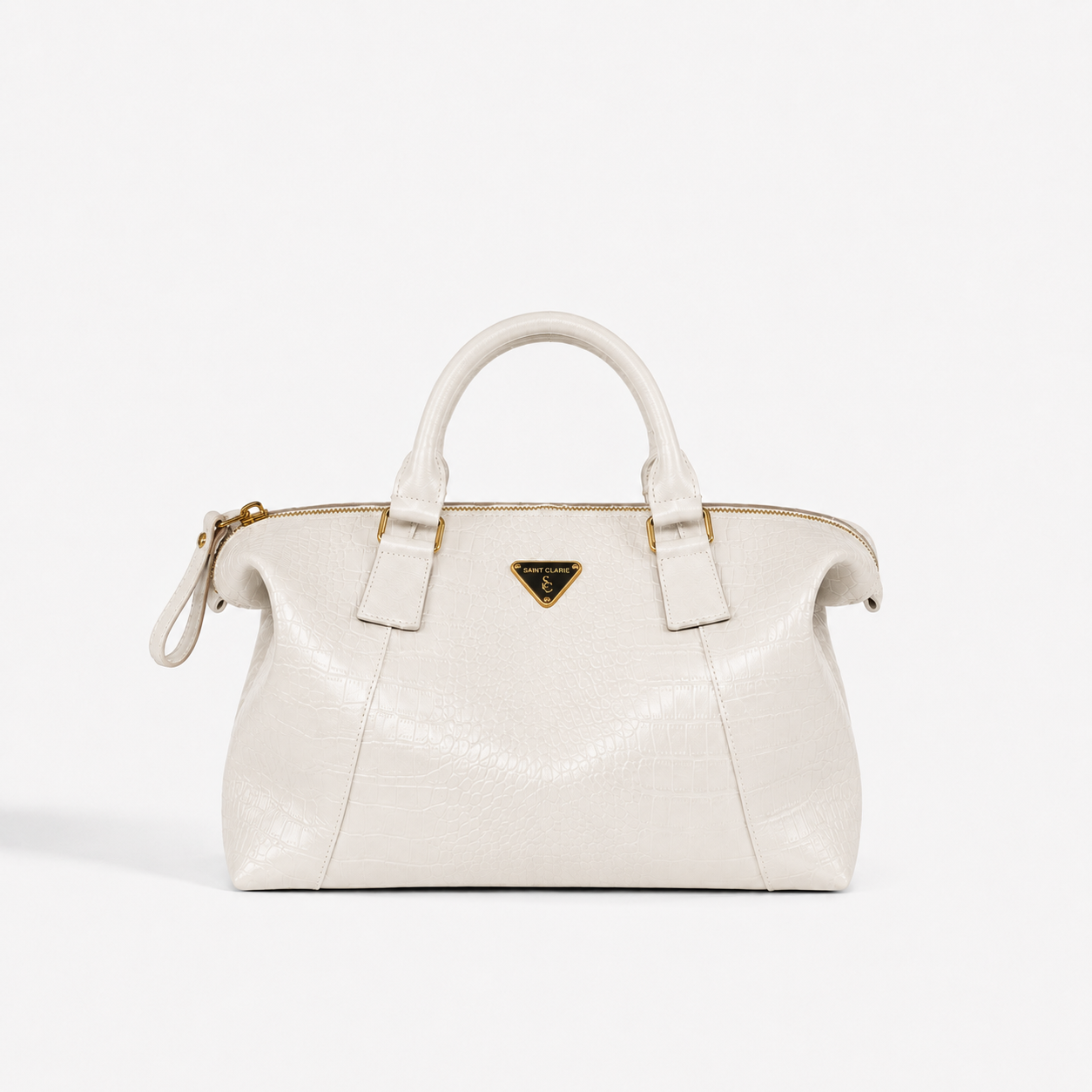 Bolsa Charlotte Grande de Couro Croco