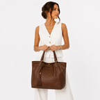 Bolsa Aurora Grande em Couro Premium