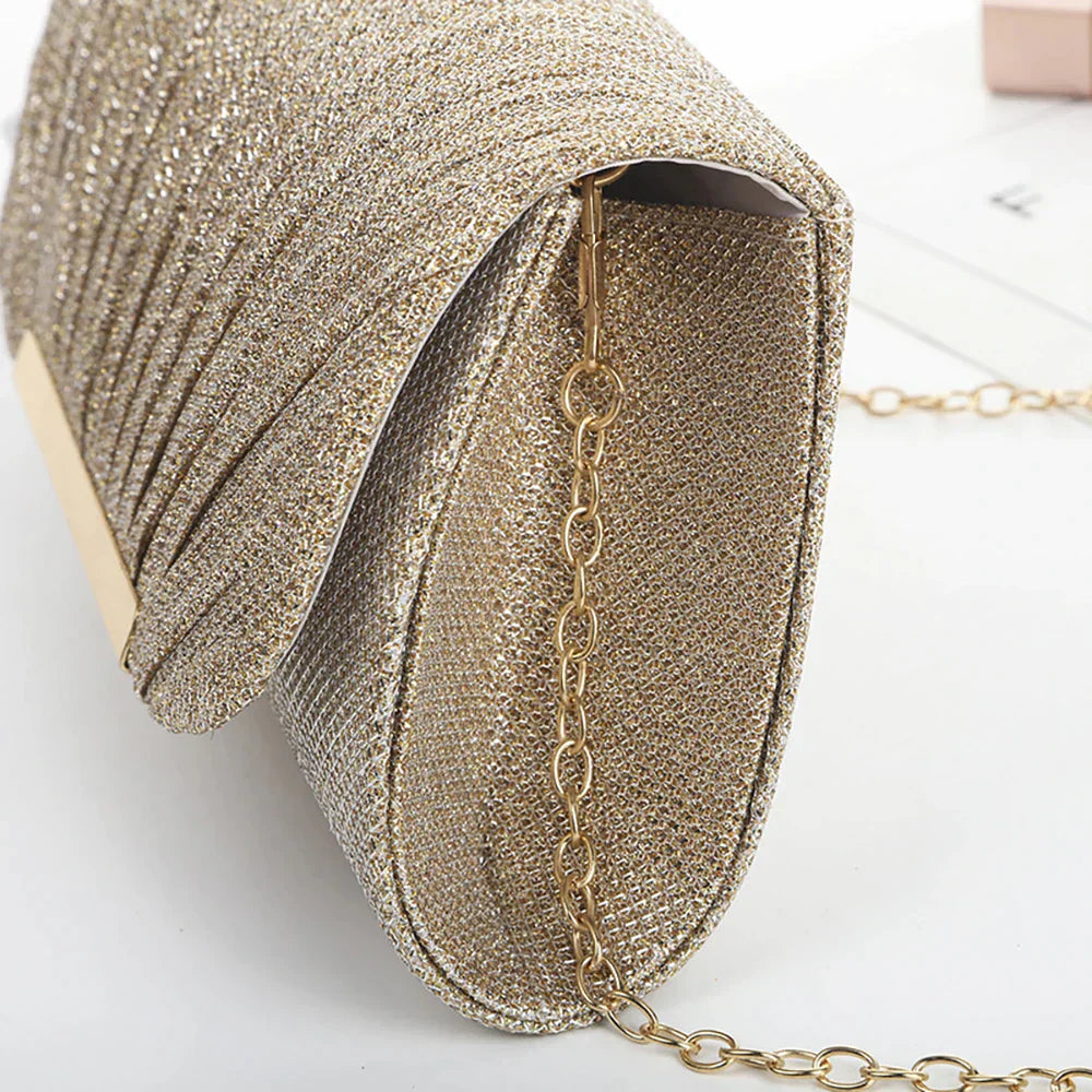 Bolsa Feminina Clutch Corrente de Ombro