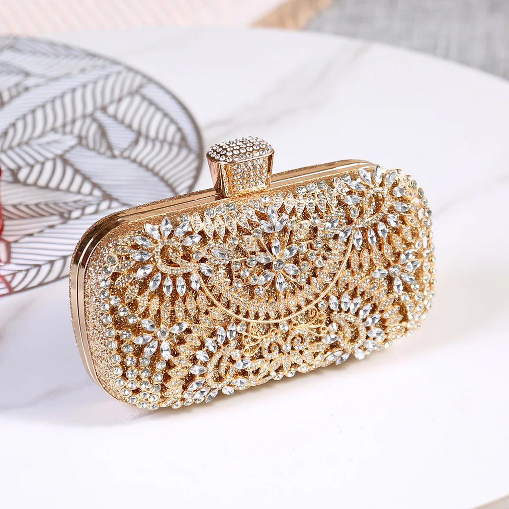 Bolsa Feminina Clutch Diamante