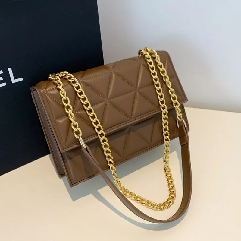 Bolsa Feminina Corrente Tiracolo Acolchoada